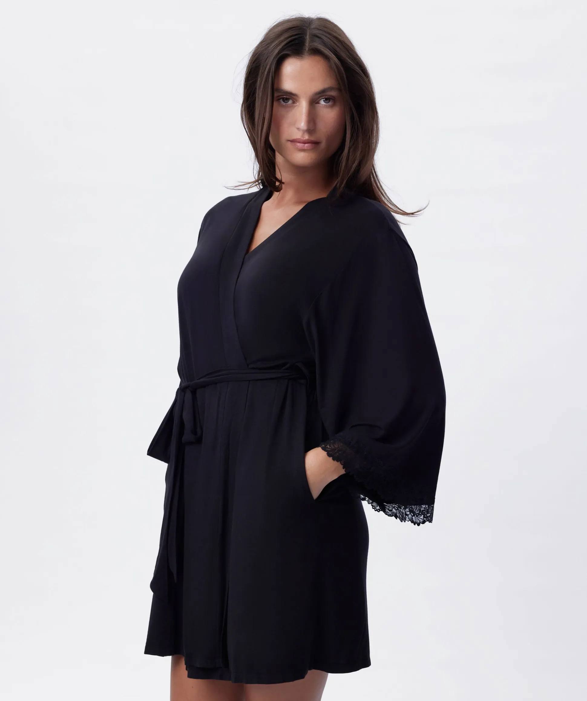 Selene Short Wrap - Black