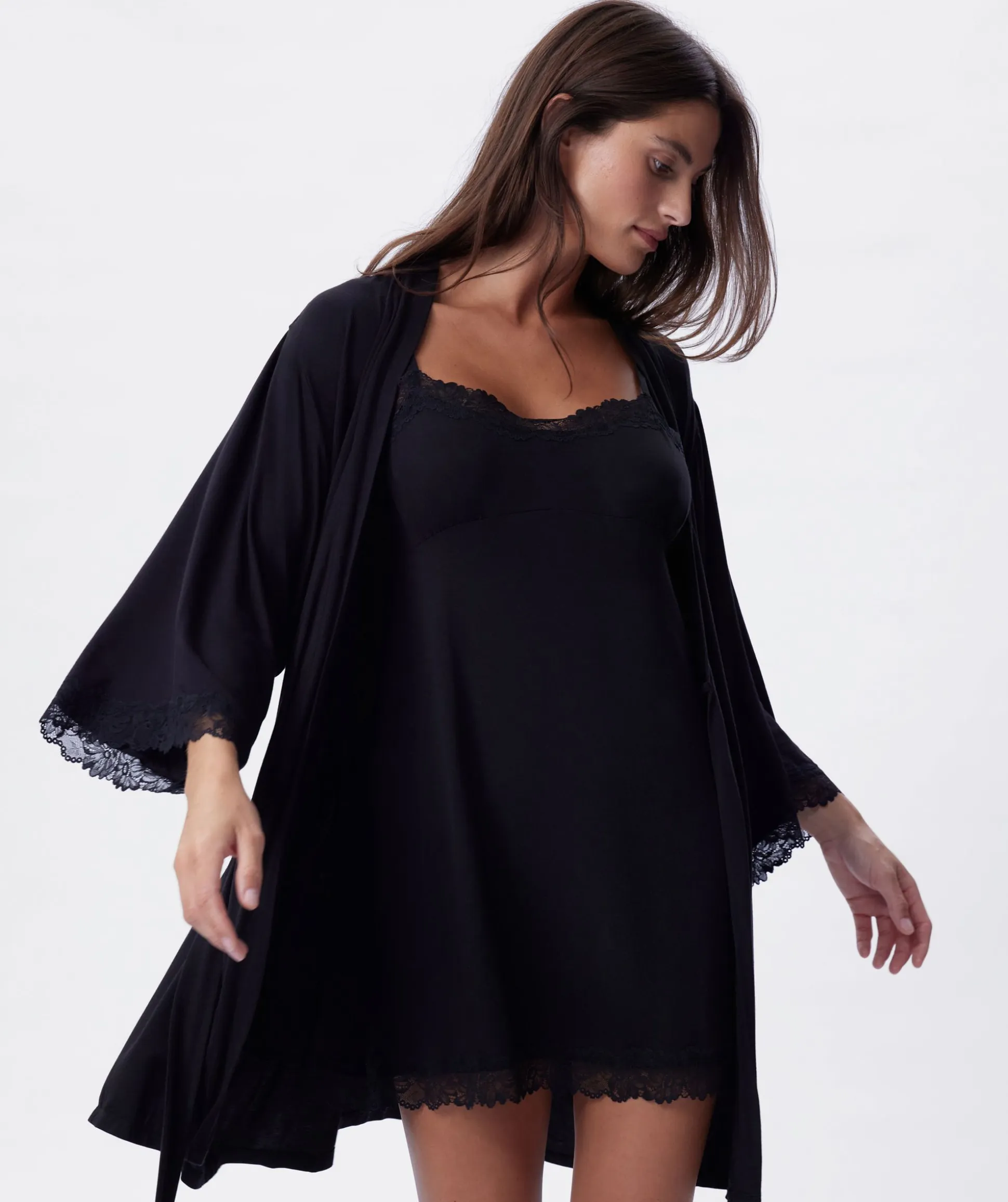 Selene Short Wrap - Black