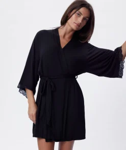Selene Short Wrap - Black