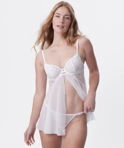 Seraphine Babydoll & String Set - Ivory