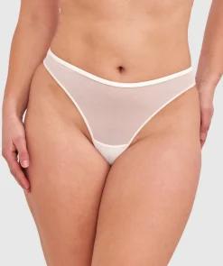 Sexy Basics High Leg G String - Ivory