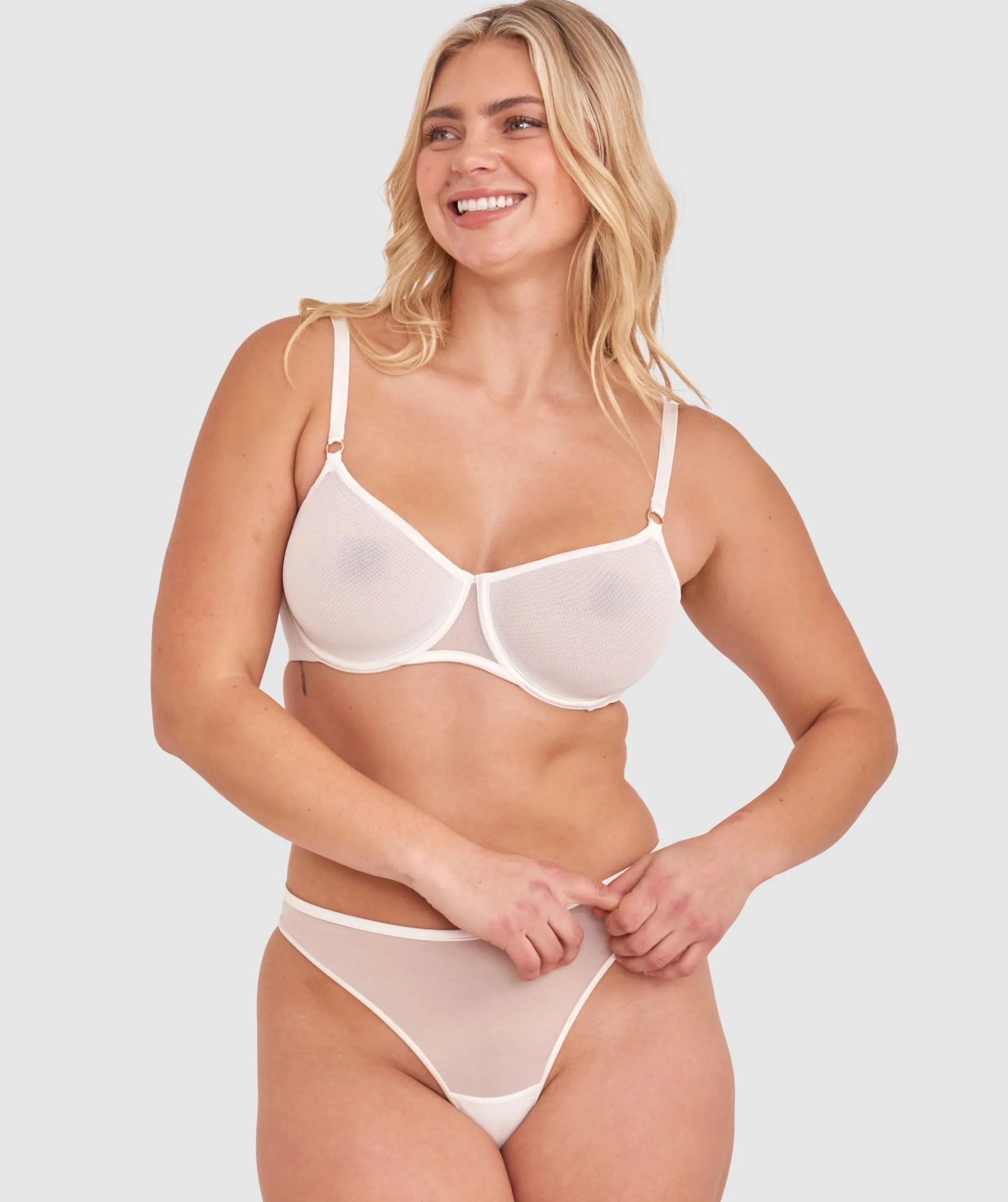 Sexy Basics Underwire Balconette Bra - Ivory