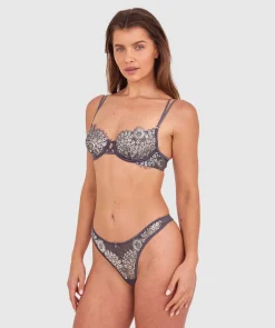Silvia Bra - Dark Grey/Silver