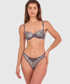 Silvia Bra - Dark Grey/Silver
