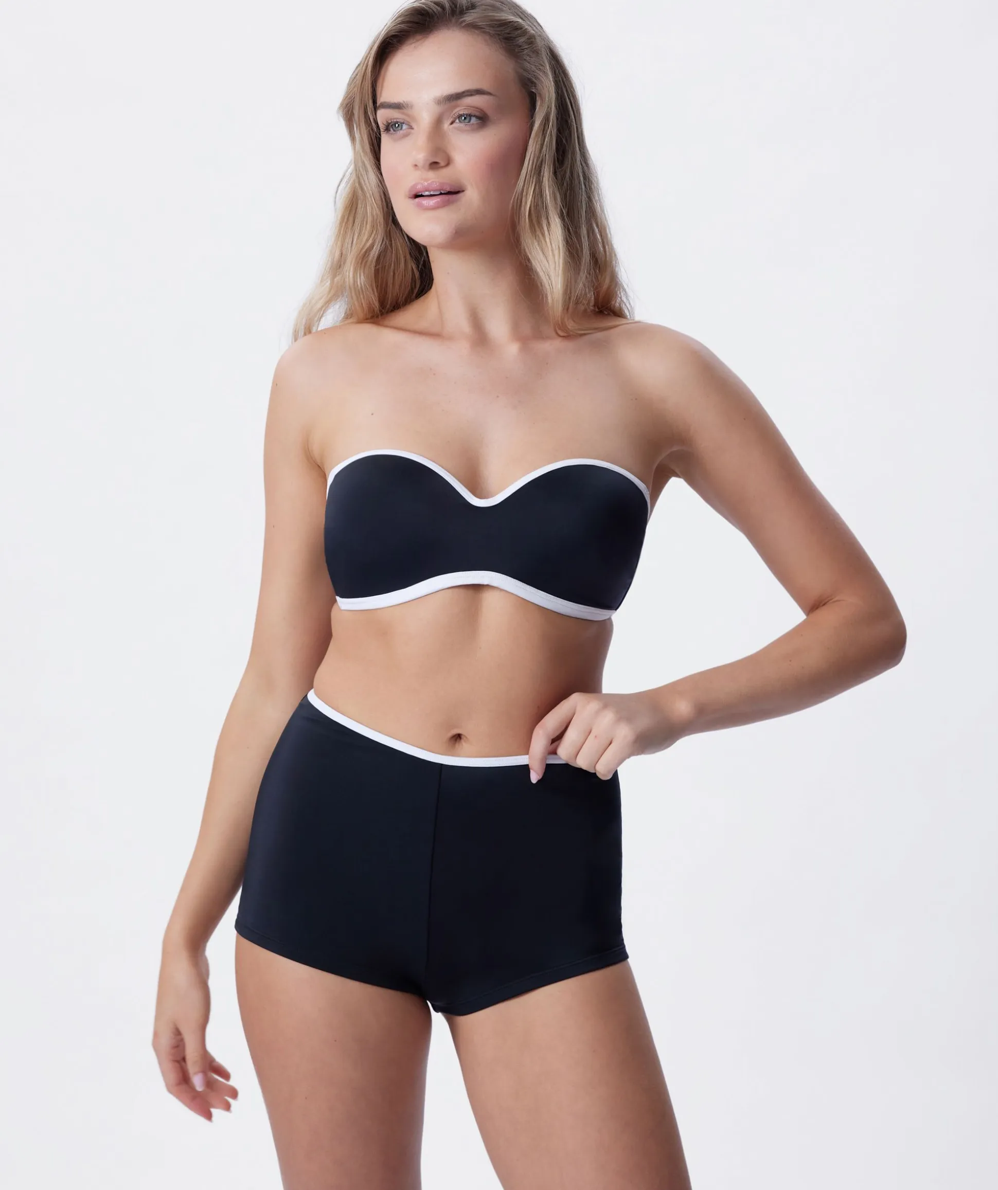 Skye Shortie Swim Bottom - Black