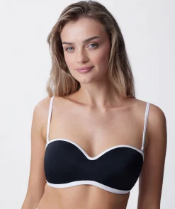 Skye Wirefree Balconette Swim Bikini Top - Black