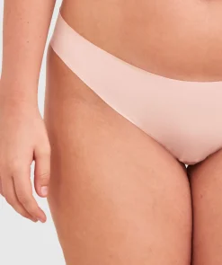 Smooth Comfort Cotton Brazilian Knicker - Blush Pink