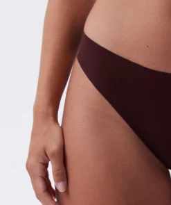 Smooth Comfort Cotton Brazilian Knicker-Dark Brown