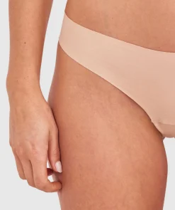 Smooth Comfort Cotton G String-Nude 2