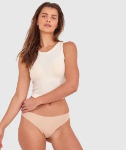 Smooth Comfort Cotton G String-Nude 2