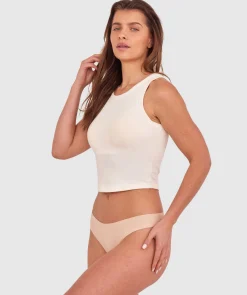 Smooth Comfort Cotton G String-Nude 2