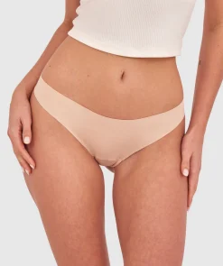 Smooth Comfort Cotton G String-Nude 2
