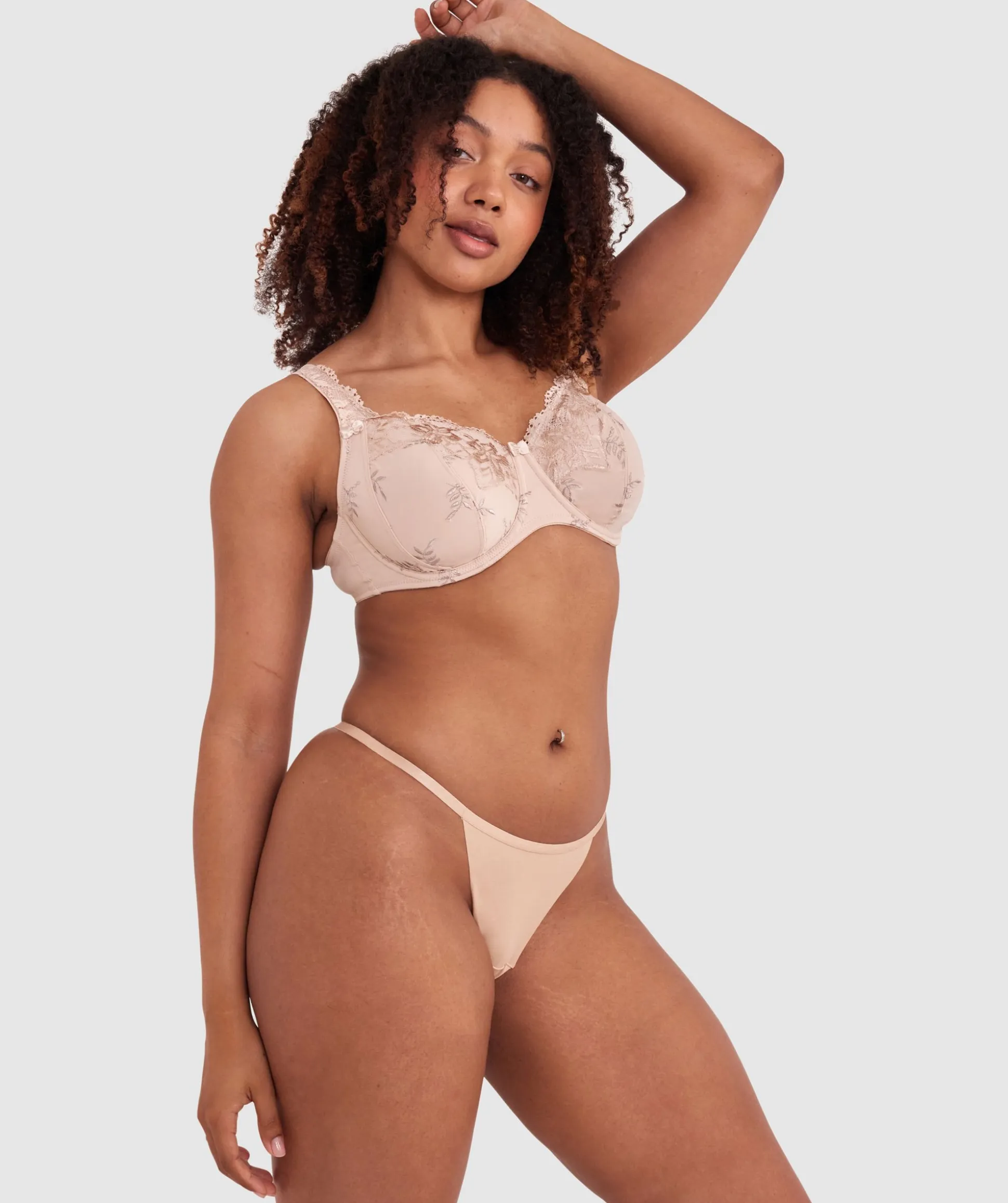 Smooth Comfort String Knicker- Nude