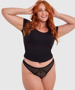 Susannah V String - Black