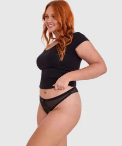 Susannah V String - Black