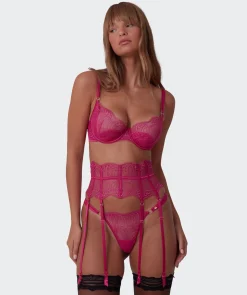 Vamp Be Mine Suspender - Dark Pink