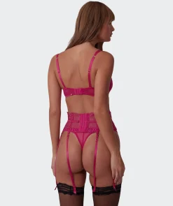 Vamp Be Mine Suspender - Dark Pink