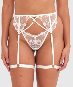 Vamp Honey I'm Home Suspender - Ivory