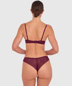 Vamp Love Hurts Brazilian Knicker - Berry