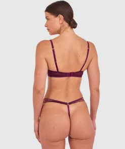 Vamp Love Hurts Push Up Bra - Berry