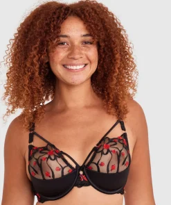 Vamp Out For Blood Push Up Bra - Black
