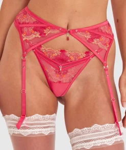 Vamp Picturesque Suspender - Hot Pink