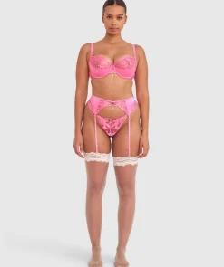 Vamp Pink Passion Suspender - Pink