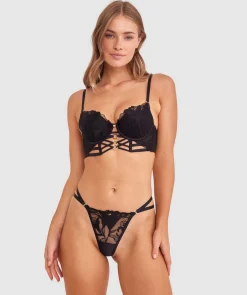 Vamp Spell On You Push Up Bra - Black