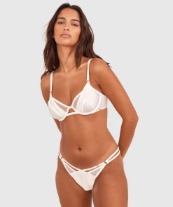 Vamp Strung Up High Leg String - Ivory