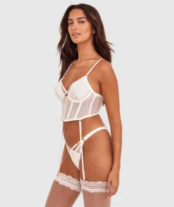 Vamp Strung Up Unlined Delight Corset - Ivory