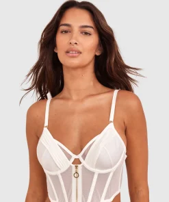 Vamp Strung Up Unlined Delight Corset - Ivory