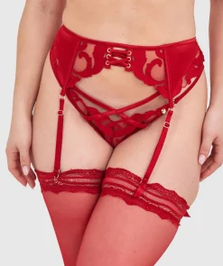 Vamp Wildest Dreams Suspender-Dark Red
