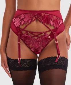 Vamp Wine & Dine Suspender - Berry