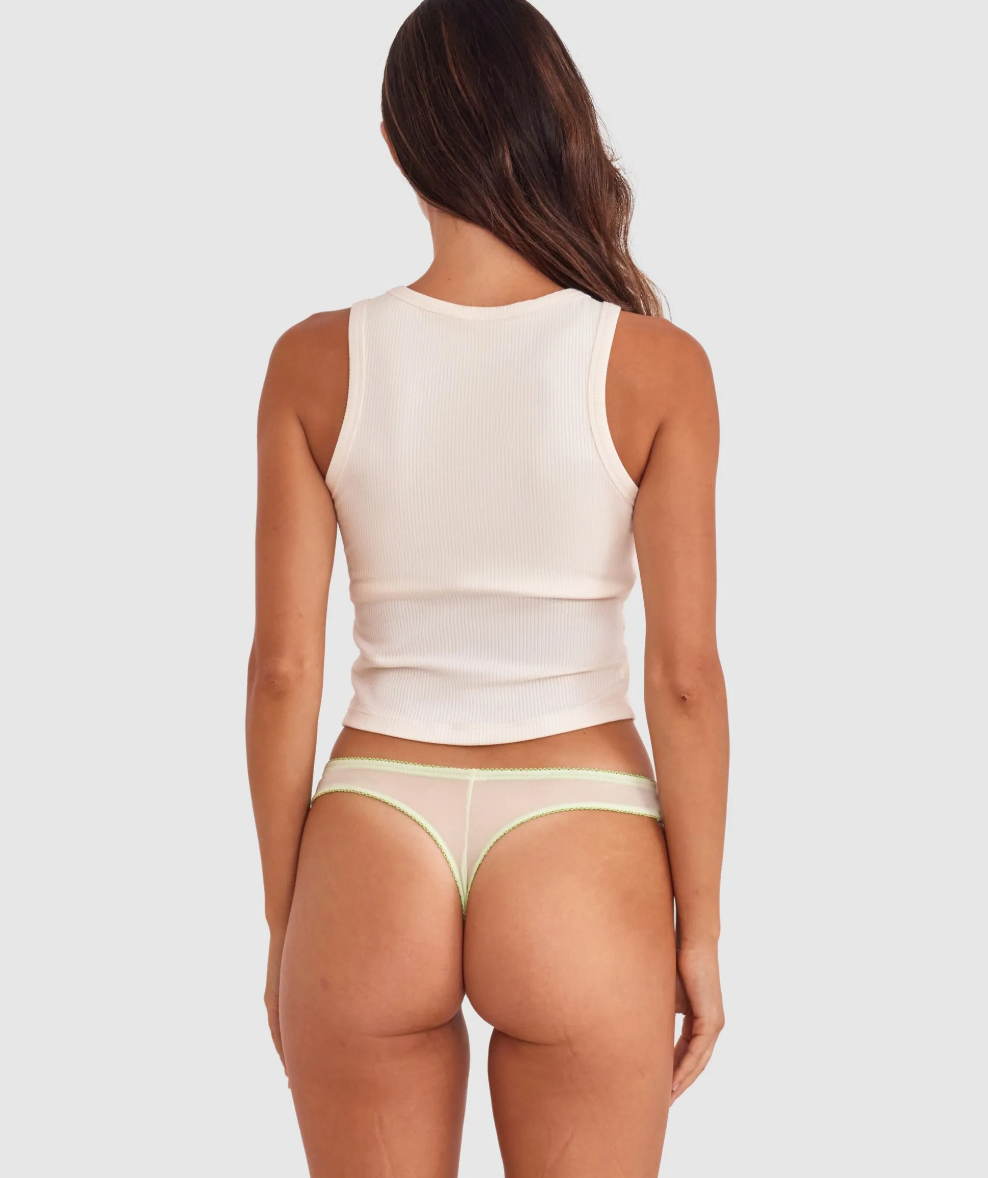 Virgo G String - Light Green/Green