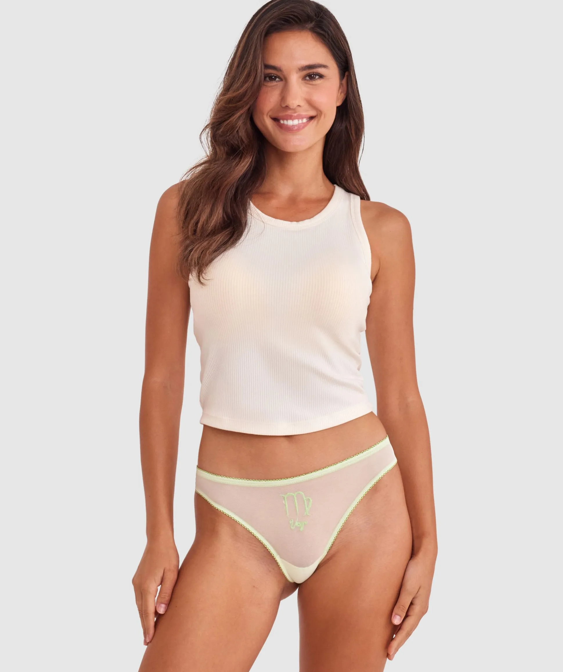 Virgo G String - Light Green/Green