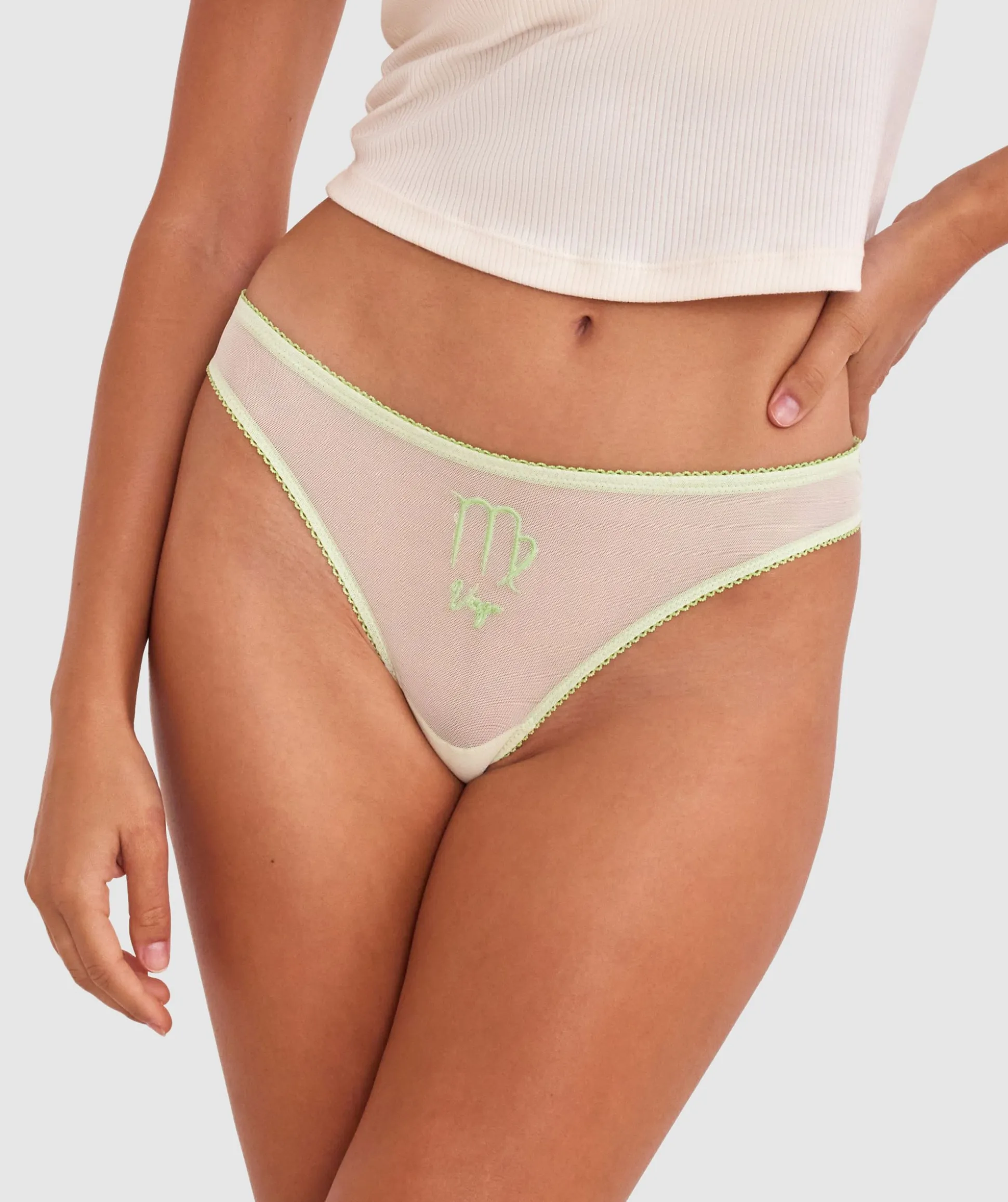 Virgo G String - Light Green/Green