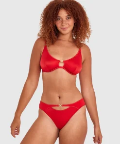 Whitney Unlined Bra - Red